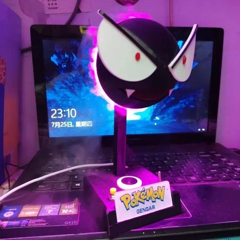 Pokemon Gengar Humidifier Anime Night Light Air Purifier Lighting Led Lamp Room Desktop Cute Purifier Accessories Christmas Gift