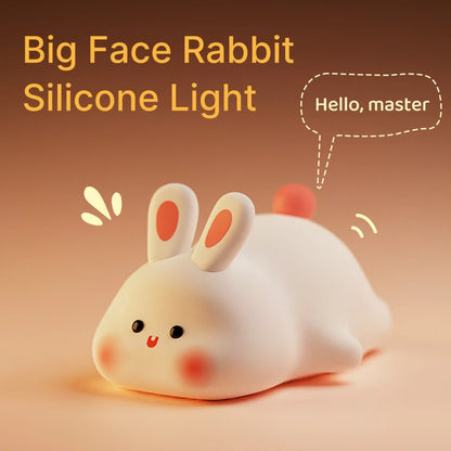 Favolux™ LED Night Light Cute Animal Panda Rabbit Illumination Light USB Charging Timed Bedside Decoration Children's Desktop Light Birth