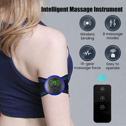 Favolux™ Mini Portable EMS Neck Massager Electric Neck Stretcher For  Cervical Muscle Pain Relief And Shoulder Relaxation Massage Patch