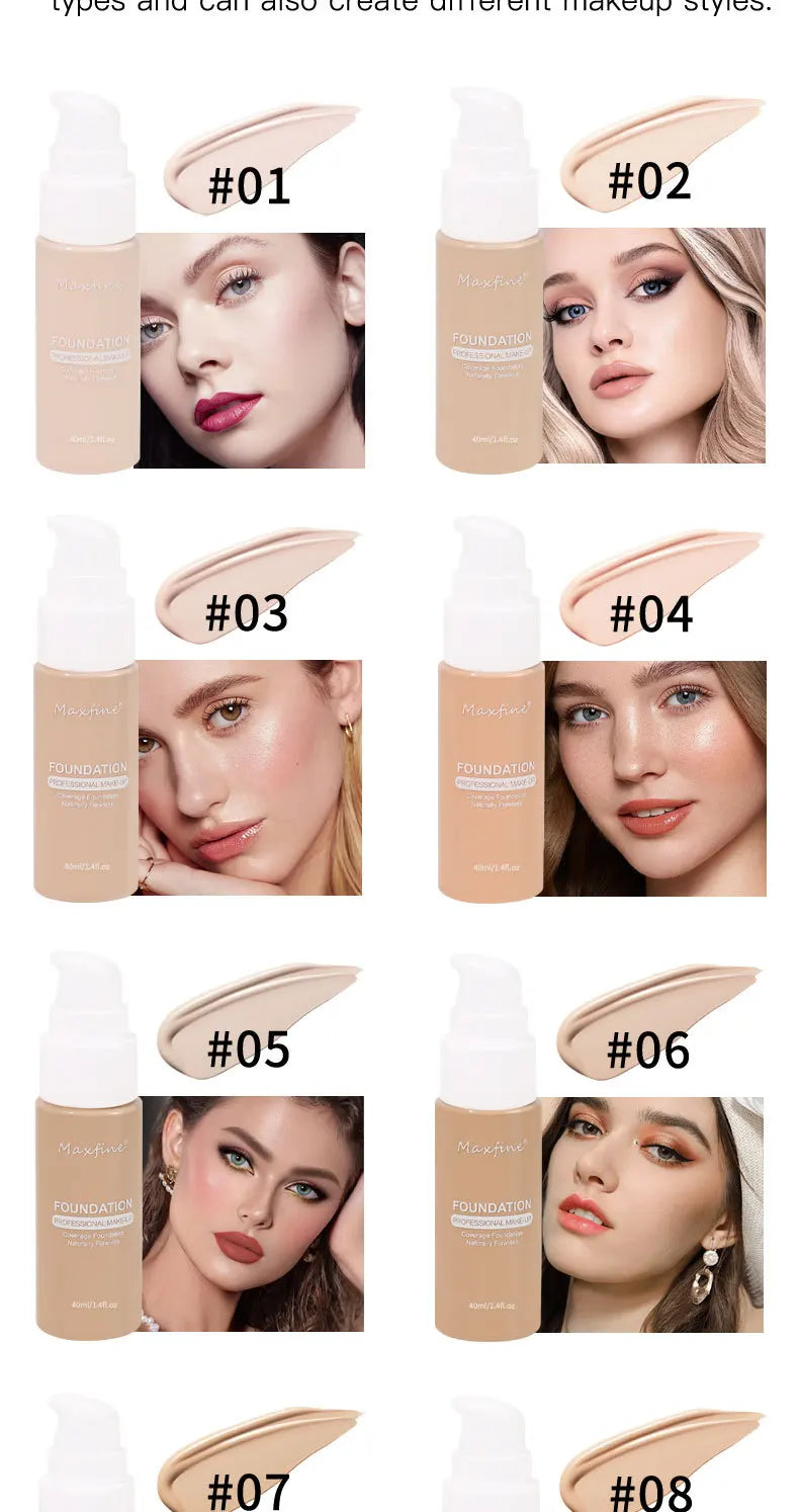 Favolux™ Liquid Foundation Effective Concealer Waterproof Sweat-resistant Makeup Professional Cosmetics