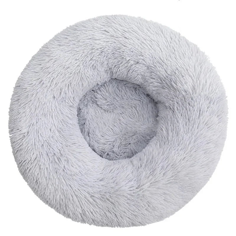 Favolux™ 40-90cm Round Pet Bed for Large Dog Bed Super Soft Cat Bed Long Plush Dog House for Medium Dog House Winter Warm Sleeping