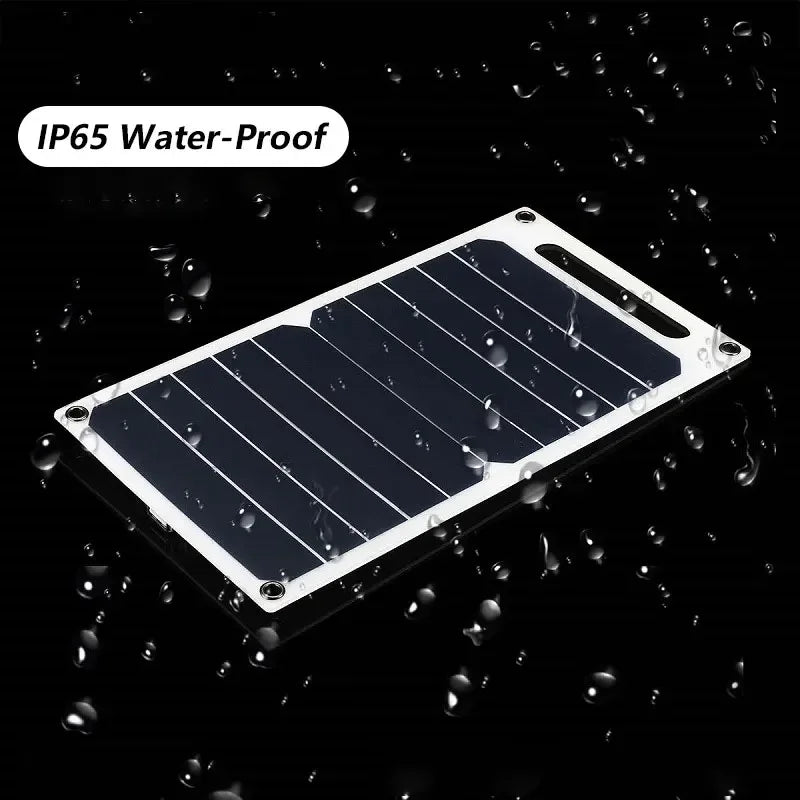 Favolux™ 30W Solar Panel With USB Waterproof Outdoor Hiking And Camping Portable Battery Mobile Phone Charging Bank Charging Panel 6.8V