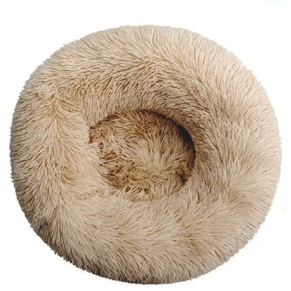 Favolux™ 40-90cm Round Pet Bed for Large Dog Bed Super Soft Cat Bed Long Plush Dog House for Medium Dog House Winter Warm Sleeping