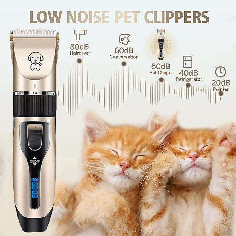 Favolux™ Dog Clipper Dog Hair Clippers Grooming (Pet/Cat/Dog/Rabbit) Haircut Trimmer Shaver Set Pets Cordless Rechargeable Professional