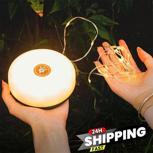 Favolux™ LED Camping Lamp Strip Atmosphere 10M Length Waterproof Recyclable Light Belt Outdoor Garden Decoration Lamp for Tent Room