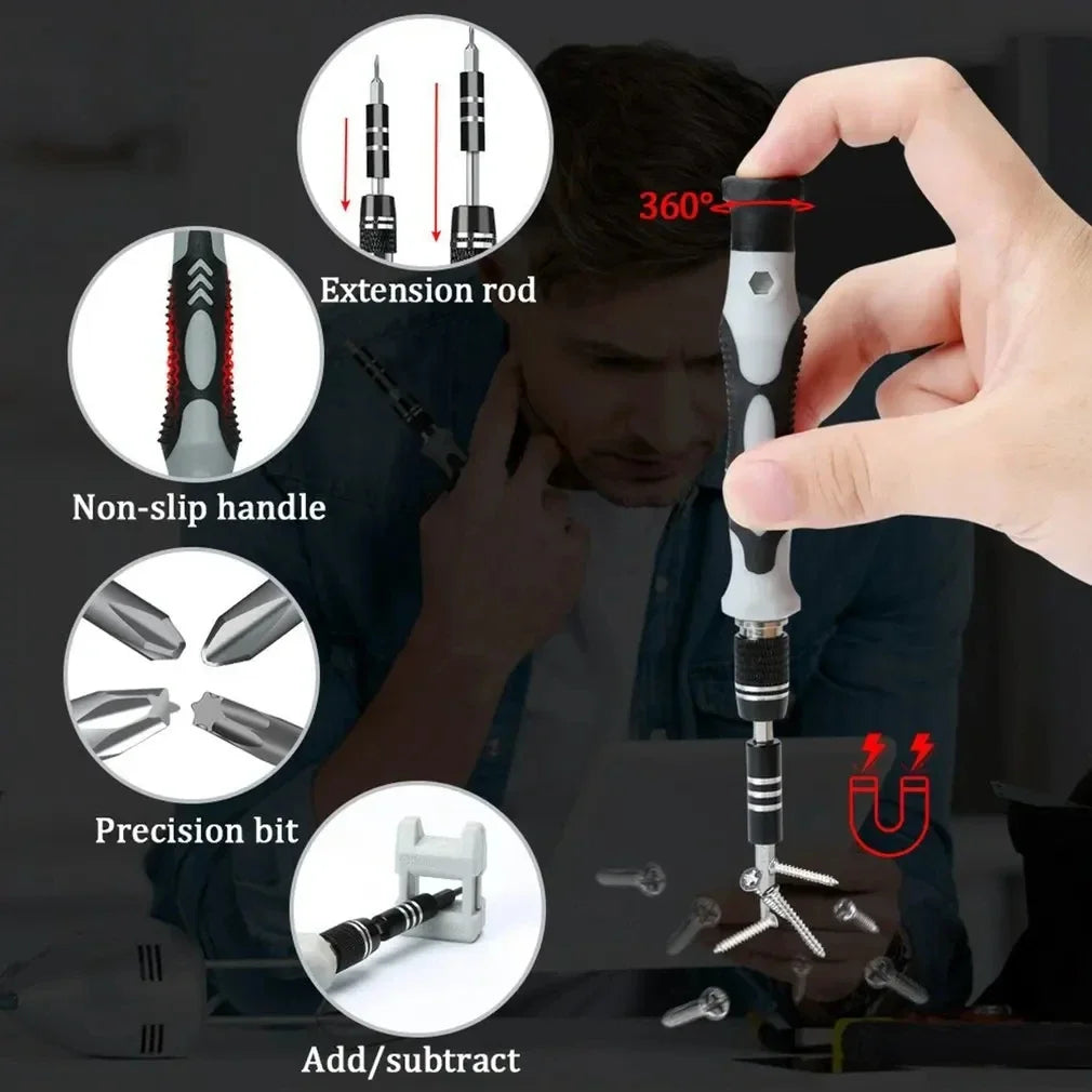 Favolux™ Electronics Screwdriver Set 115 in 1 Precision Screwdriver Tools Nut Driver Professional Magnetic Repair Tools Laptop Repair