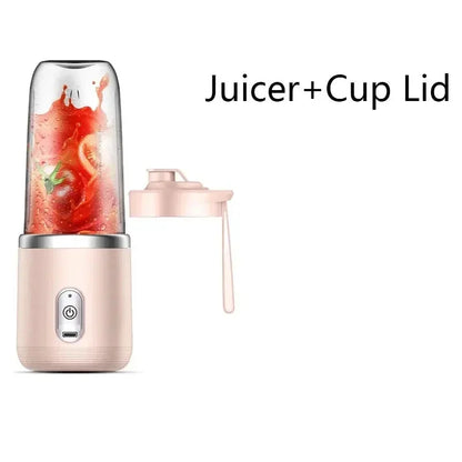 Favolux™ 1/2 pc Blue/Pink Portable Small Electric Juicer Stainless Steel Blade Cup Juicer Fruit Automatic Smoothie Blender Kitchen Tool