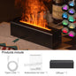 Favolux™ Essential Oil Aroma Diffuser Flame Air Humidifier Ultrasonic Cool Mist Difusor with  RGB Realistic Fire Night Light