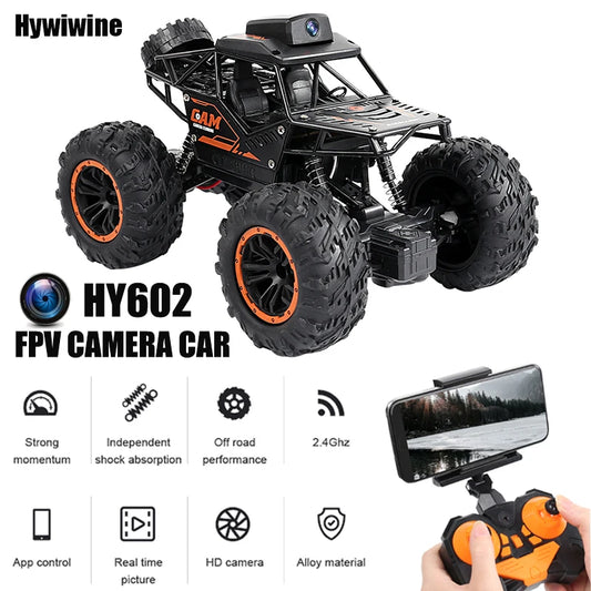 Favolux™ Car With HD Camera FPV WIFI Machine On Remote Control Stunt 1:18 2.4G SUV Radiocontrol Climbing Toys For Kids on a Sign