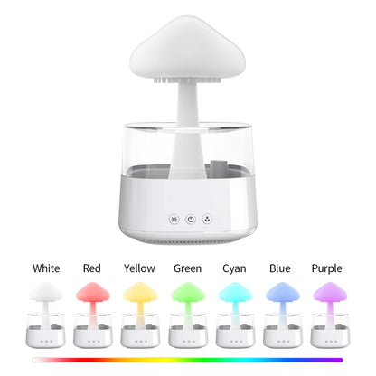 Favolux™ Relax Cloud Rain Diffuser Humidifier Raindrop Aromatherapy Machine Ultrasonic Atomization Humidification Colorful Lamp