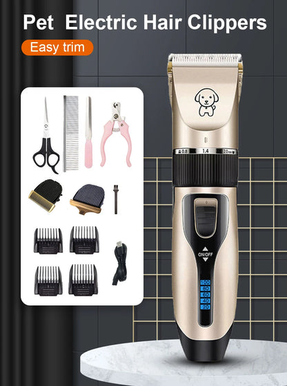 Favolux™ Dog Clipper Dog Hair Clippers Grooming (Pet/Cat/Dog/Rabbit) Haircut Trimmer Shaver Set Pets Cordless Rechargeable Professional