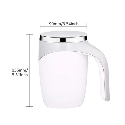 Favolux™ Automatic Stirring Cup Mug Rechargeable Portable Coffee Electric Stirring Stainless Steel Rotating Magnetic Home Drinking Tools