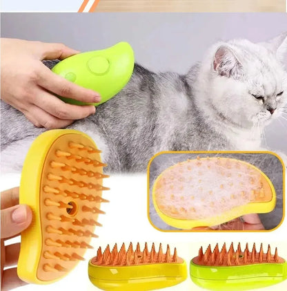 Favolux™ Cat Dog Steamy Brush Steam Brush Electric Sprayer for Massage Pet Grooming Tool Shedding 3 in 1 Electric Sprays Massage Combs