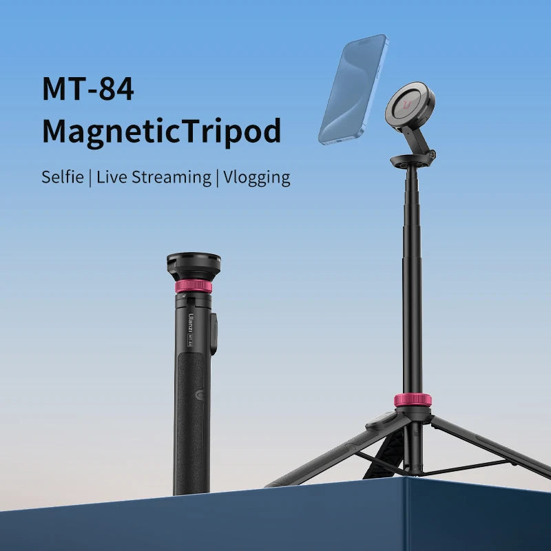 Favolux™ 1.53m Magnetic Tripod 360° Rotation 10m Remote Control Smartphone Extension Tripod for Selfie Live Streaming Vlog