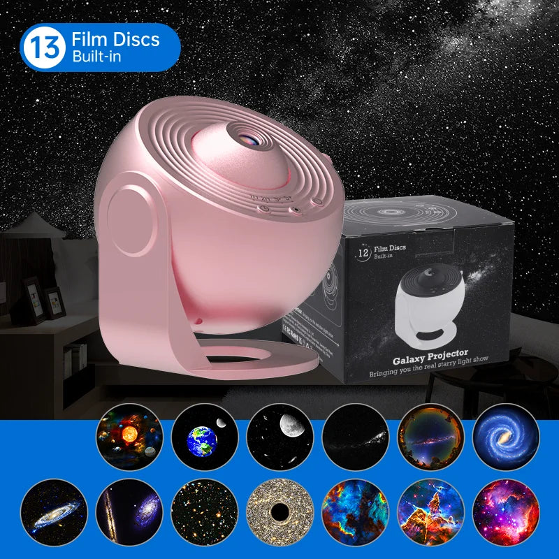 Favolux™ Night Light Galaxy Projector Starry Sky Projector 360° Rotate Planetarium Lamp For Kids Bedroom Valentines Day Gift Wedding Deco