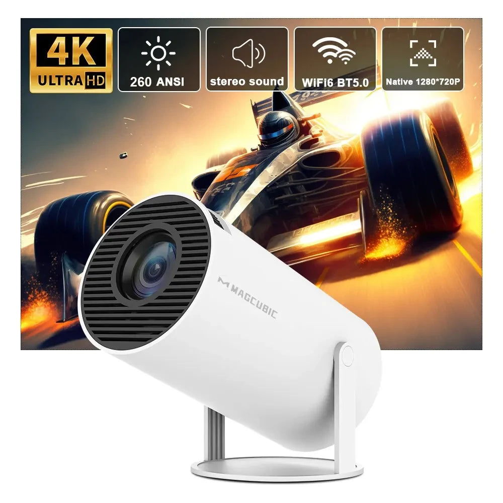 Favolux™ Magcubic Projector HY300 PRO 4K Android 11 Dual Wifi6 260ANSI Allwinner H713 BT5.0 1080P 1280*720P Home Cinema Outdoor Projetor