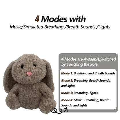 Favolux™ Breathing Bear Baby Soothing Otter Plush Doll Toy Baby Kids Soothing Music Baby Sleeping Companion Sound and Light Doll Toy Gift