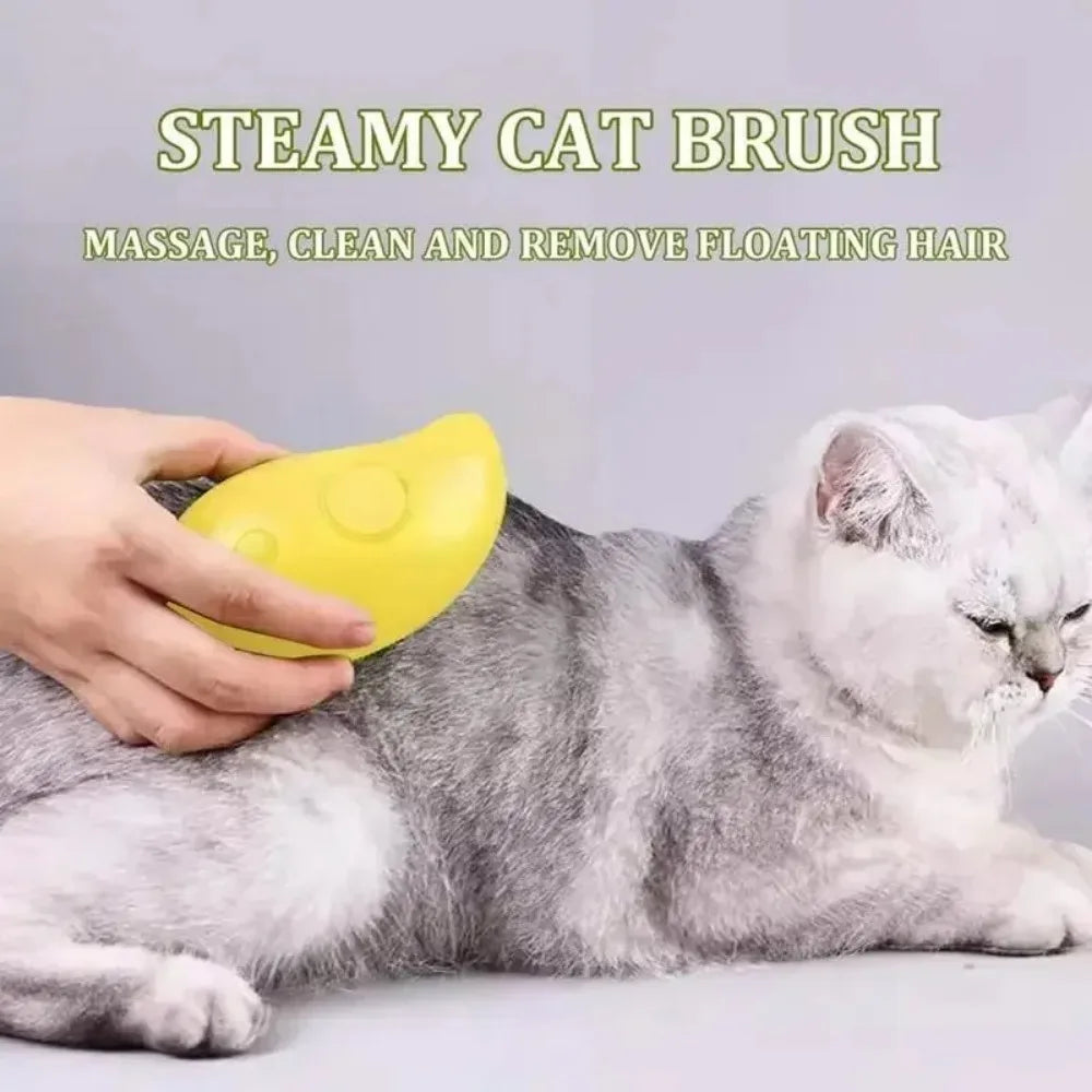 Favolux™ Cat Dog Steamy Brush Steam Brush Electric Sprayer for Massage Pet Grooming Tool Shedding 3 in 1 Electric Sprays Massage Combs