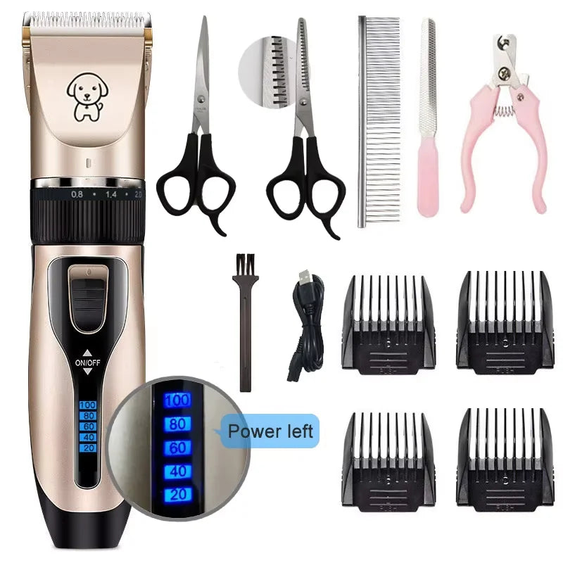 Favolux™ Dog Clipper Dog Hair Clippers Grooming (Pet/Cat/Dog/Rabbit) Haircut Trimmer Shaver Set Pets Cordless Rechargeable Professional