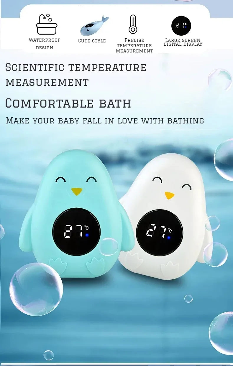 Favolux™ Baby Bath Temperature Meter Floating Digital Water Baby Bath Temperature Meter LED Display Temperature Tester Safety Cartoon