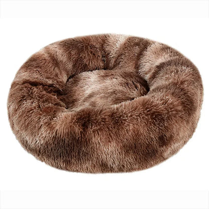 Favolux™ 40-90cm Round Pet Bed for Large Dog Bed Super Soft Cat Bed Long Plush Dog House for Medium Dog House Winter Warm Sleeping