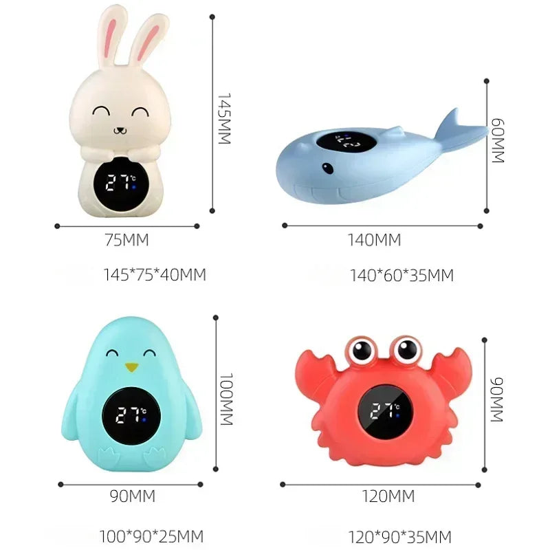 Favolux™ Baby Bath Temperature Meter Floating Digital Water Baby Bath Temperature Meter LED Display Temperature Tester Safety Cartoon