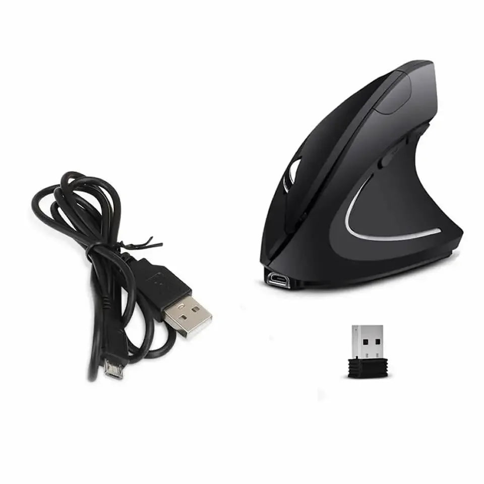 Favolux™ Vertical Ergonomic Gaming Mouse Wireless Rechargeable Gamer Mause Kit Optical 2.4G Mouse Computer PC Laptop Desktop USB Mice