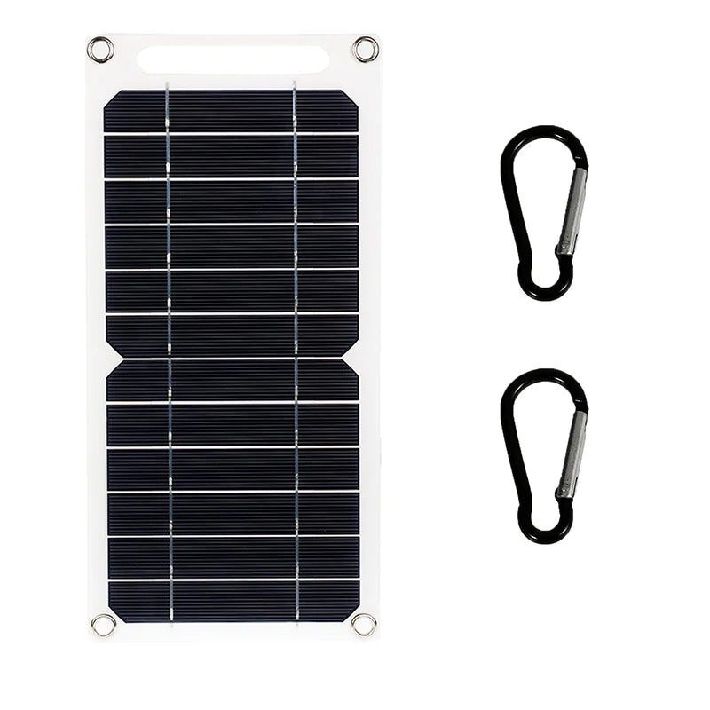 Favolux™ 30W Solar Panel With USB Waterproof Outdoor Hiking And Camping Portable Battery Mobile Phone Charging Bank Charging Panel 6.8V