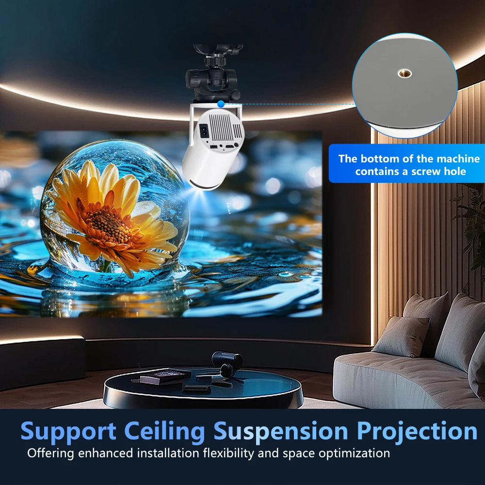 Favolux™ Magcubic Projector HY300 PRO 4K Android 11 Dual Wifi6 260ANSI Allwinner H713 BT5.0 1080P 1280*720P Home Cinema Outdoor Projetor