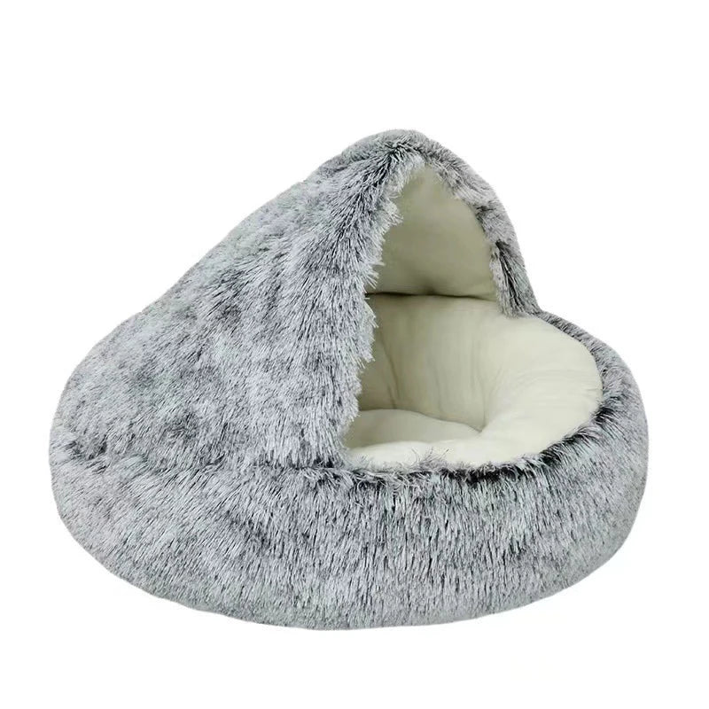 Favolux™ Cat Bed Pet Mattress Warm Soft Plush Pet Bed with Cover Round  Cat Dog  Sleeping Nest Cave for Small Dogs kitten