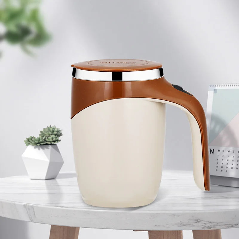 Favolux™ Automatic Stirring Cup Mug Rechargeable Portable Coffee Electric Stirring Stainless Steel Rotating Magnetic Home Drinking Tools