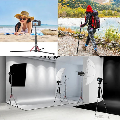 Favolux™ 1.9M Carbon Fiber Lighting Stand Portable Tripod Photography Light Stand for LED Light Flash Softbox Travel Monopod