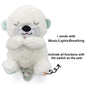 Favolux™ Breathing Bear Baby Soothing Otter Plush Doll Toy Baby Kids Soothing Music Baby Sleeping Companion Sound and Light Doll Toy Gift