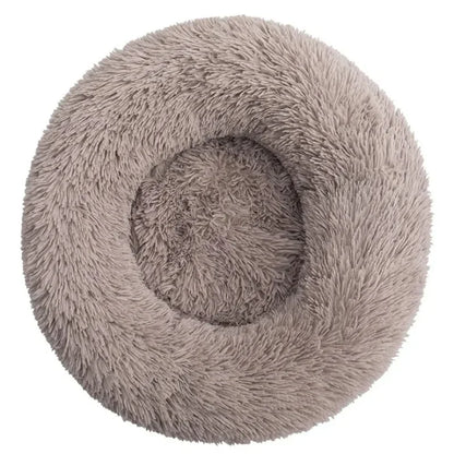 Favolux™ 40-90cm Round Pet Bed for Large Dog Bed Super Soft Cat Bed Long Plush Dog House for Medium Dog House Winter Warm Sleeping