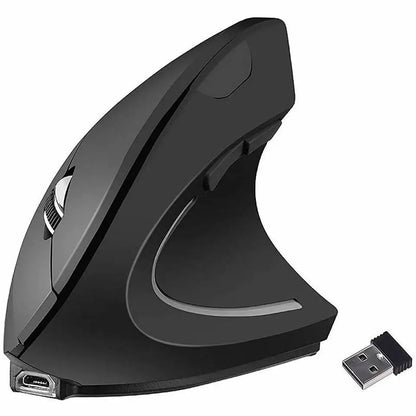 Favolux™ Vertical Ergonomic Gaming Mouse Wireless Rechargeable Gamer Mause Kit Optical 2.4G Mouse Computer PC Laptop Desktop USB Mice