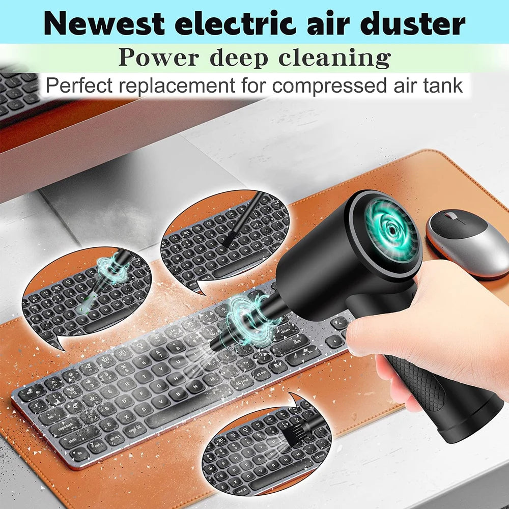 Favolux™ 51000 RPM Compressed Air Duster Cordless Portable Rechargeable Wireless Electric Air Keyboard Electronics Cleaner Dust Blower